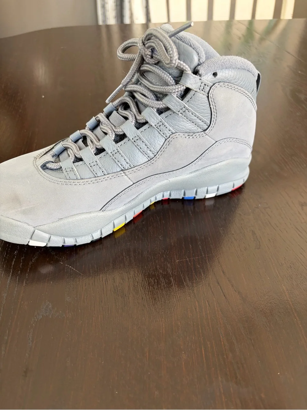 Jordan Men's Light Grey High-Top Sneakers